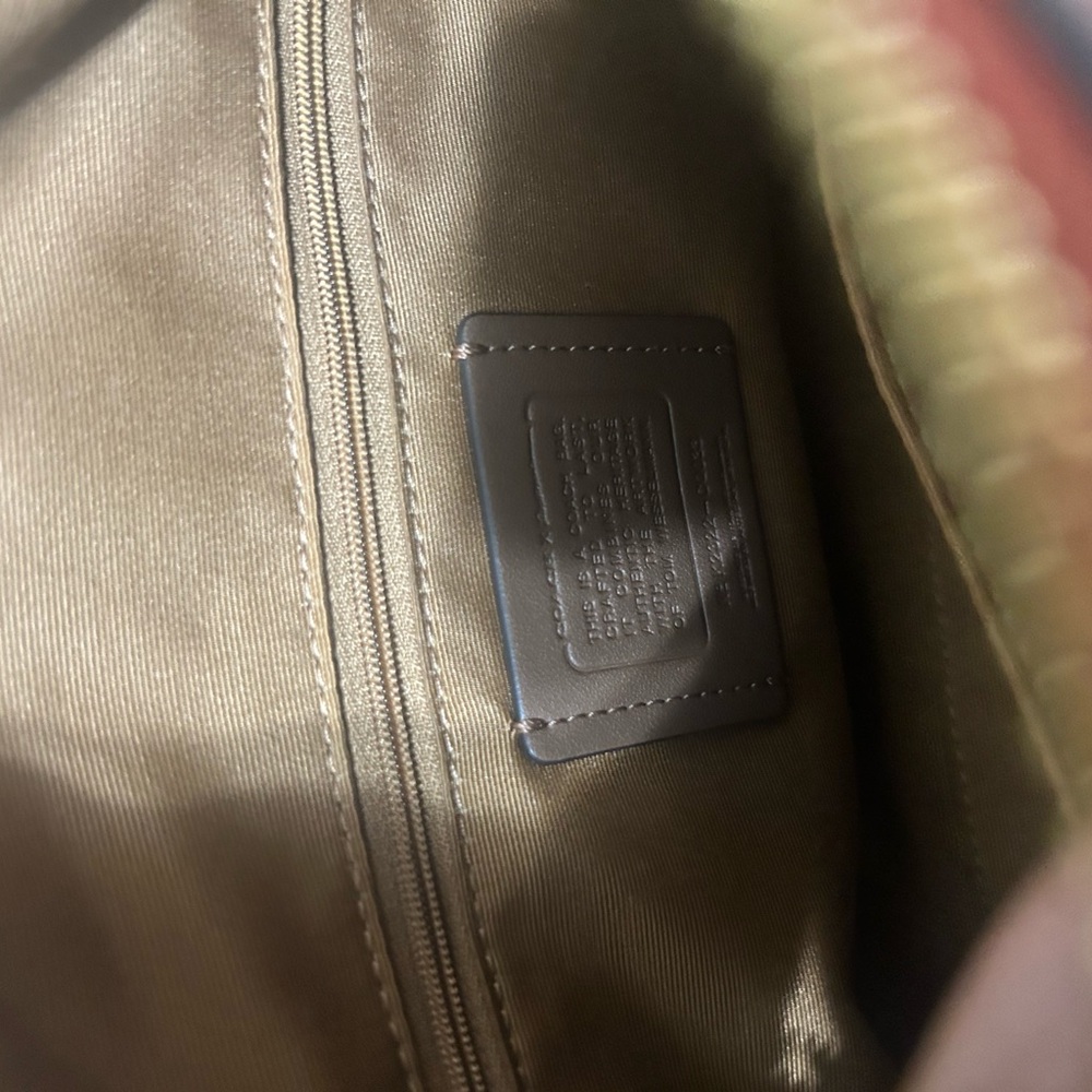 Coach purse! Tan and Red Satchel Bag - Picture 5 of 5